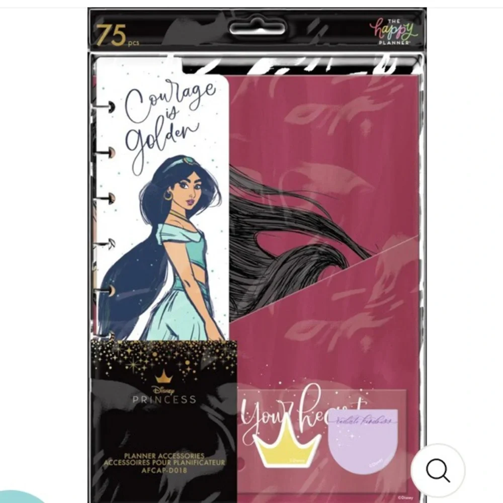 NIP Disney Princess Planner Accessories & 611 Disney Stickers